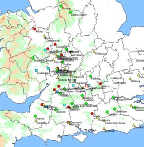 Place-names with personal names associated with early Mercian kings